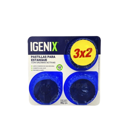 PASTILLAS IGENIX CAJA X12 DISPLAY DE 3 UNI C/U